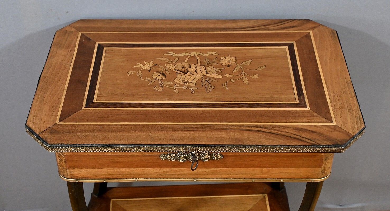 Work Table In Marquetry, Napoleon III Style   End Xixth photo 760.0