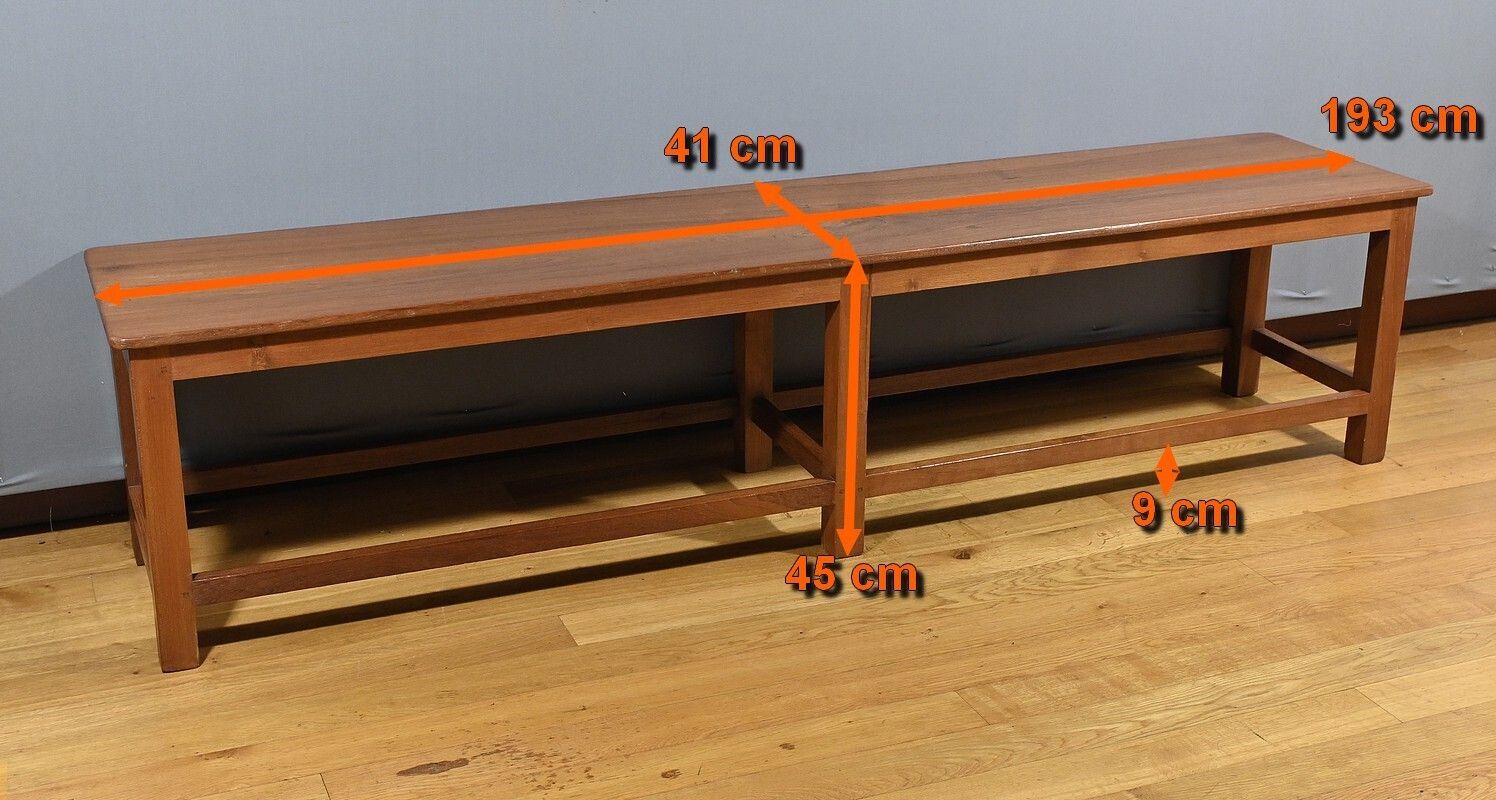 photo furniture Mahogany Bench From Pondicherry, India   1900