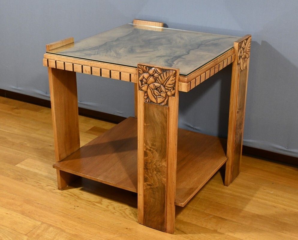 Walnut Coffee Table, Art Deco   1930 photo for sale