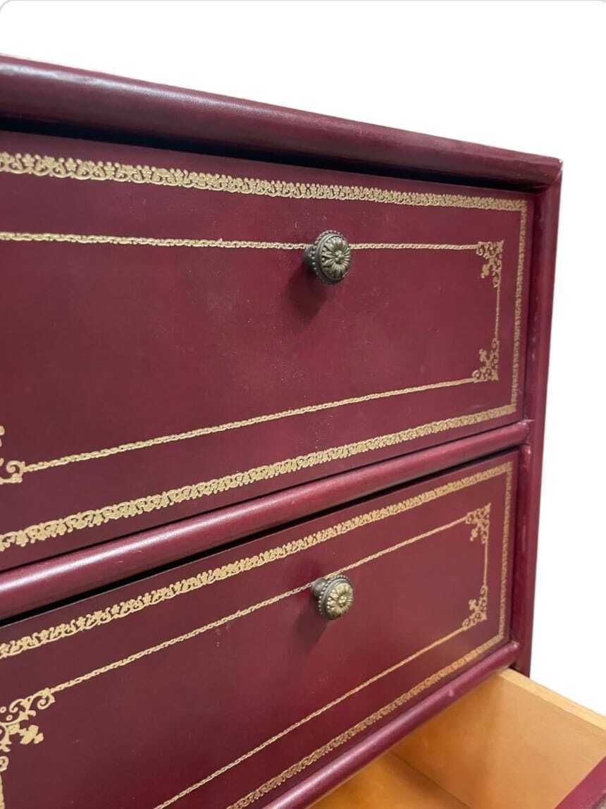 Small Storage Unit Covered In Shingle Leather, Circa 1970 photo 1650.0