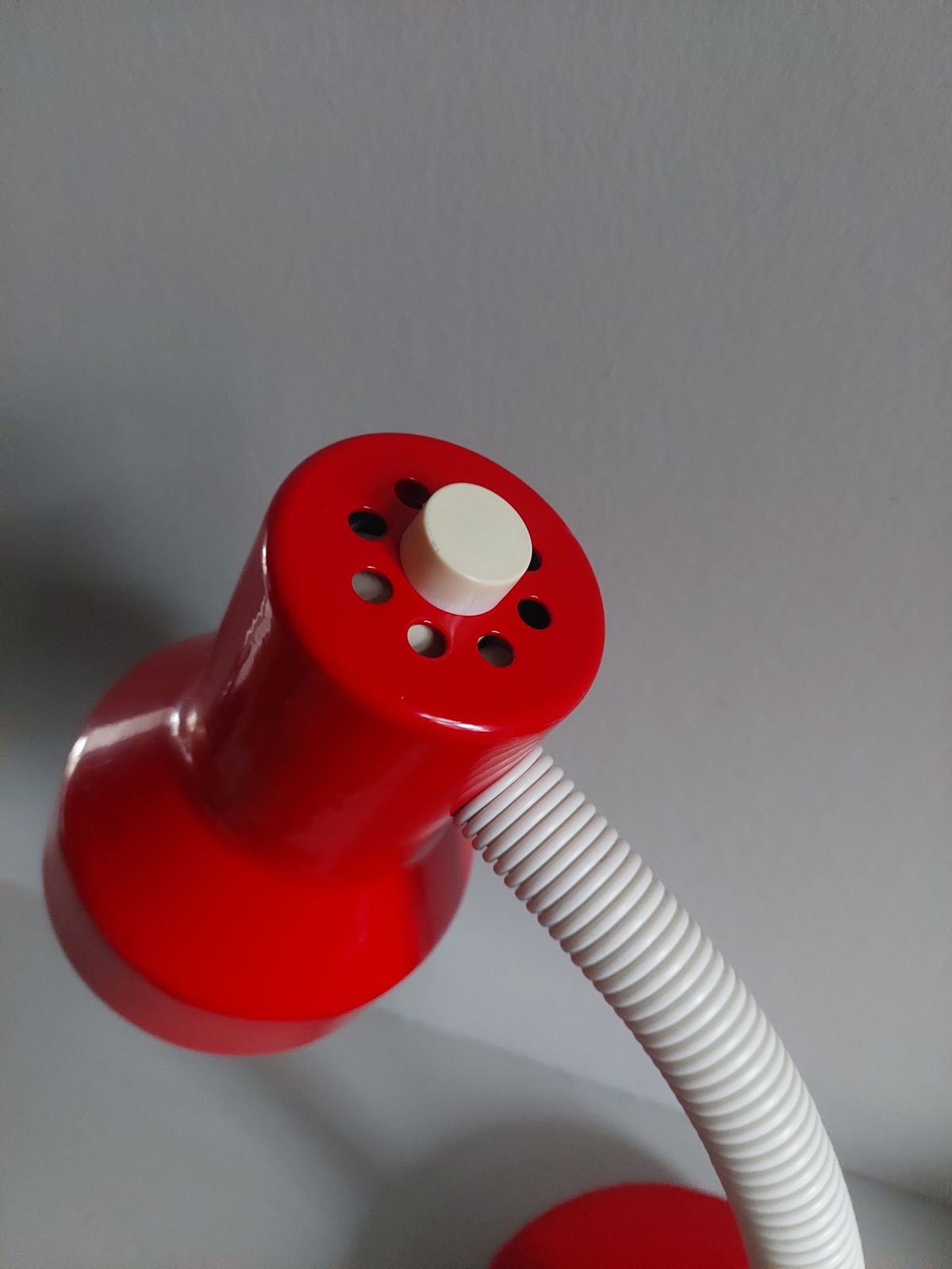 Mid Century Veneta Lumi Gooseneck Desk Lamp Postmodern Adjustable Light 80s photo vinterior