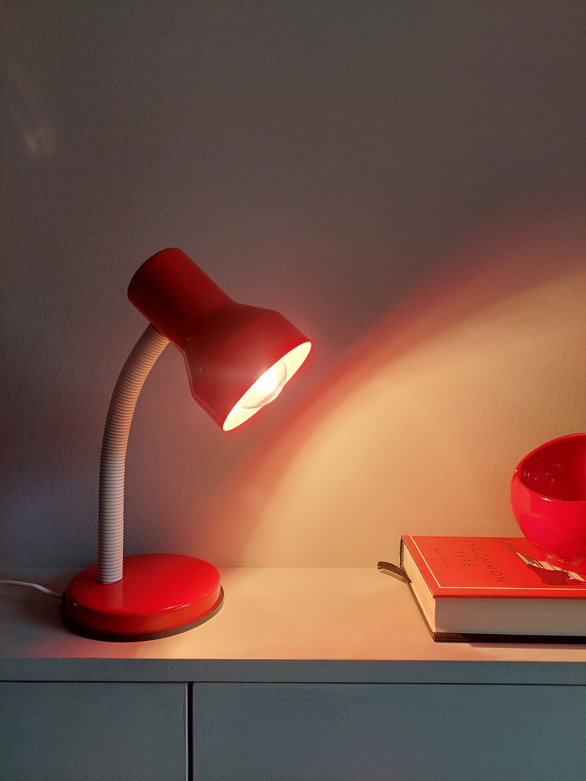 Mid Century Veneta Lumi Gooseneck Desk Lamp Postmodern Adjustable Light 80s photo Lighting