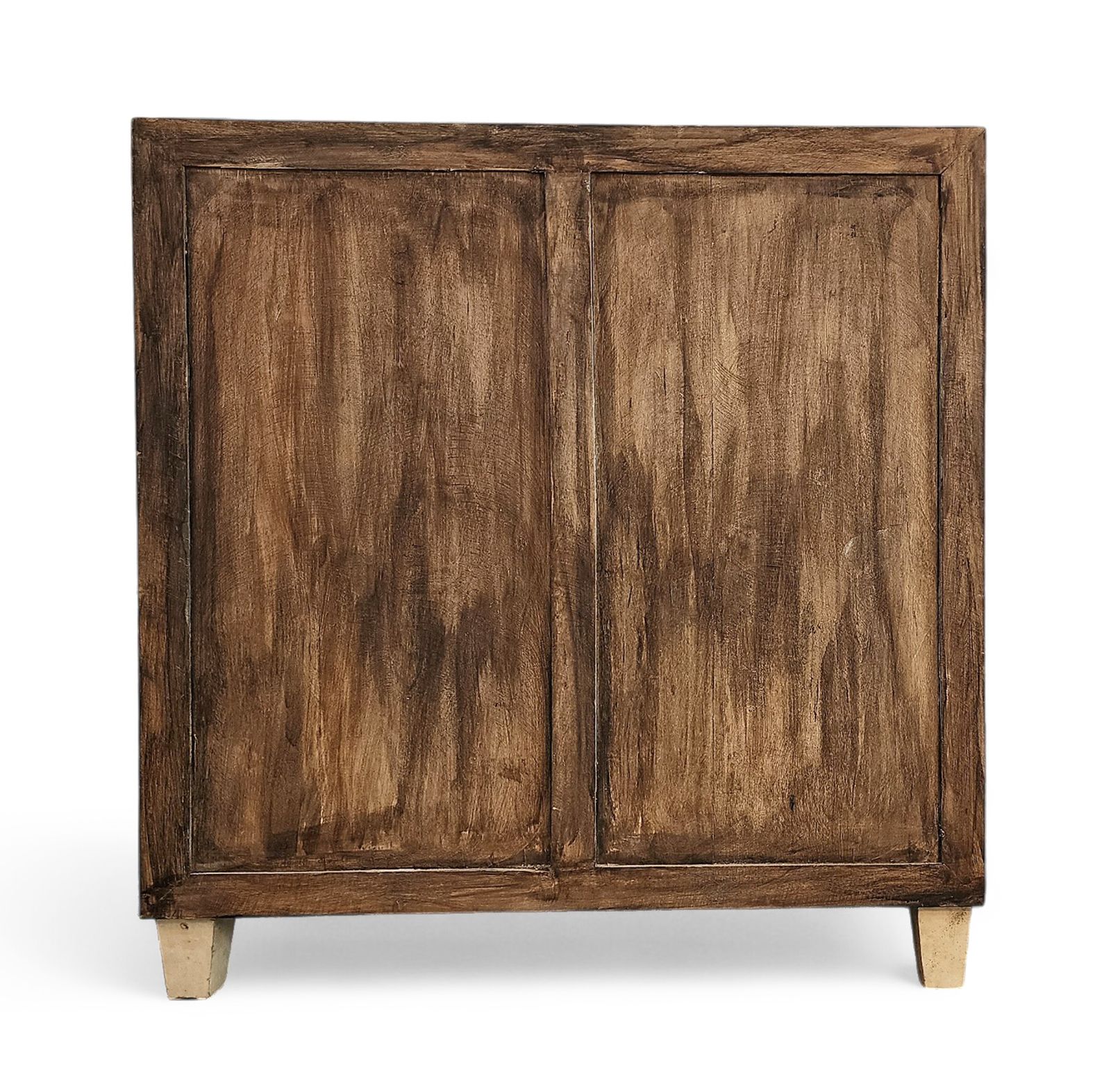 1940s Mid Century Modern Jen Michel Frank Style Parchment Covered Wood Cabinet By Comte S.A., Argentina photo furniture