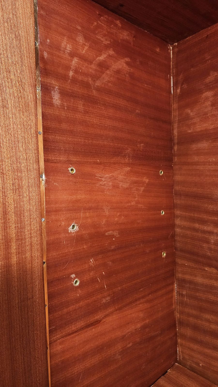 13800.0 1940s Mid Century Modern Jen Michel Frank Style Parchment Covered Wood Cabinet By Comte S.A., Argentina photo