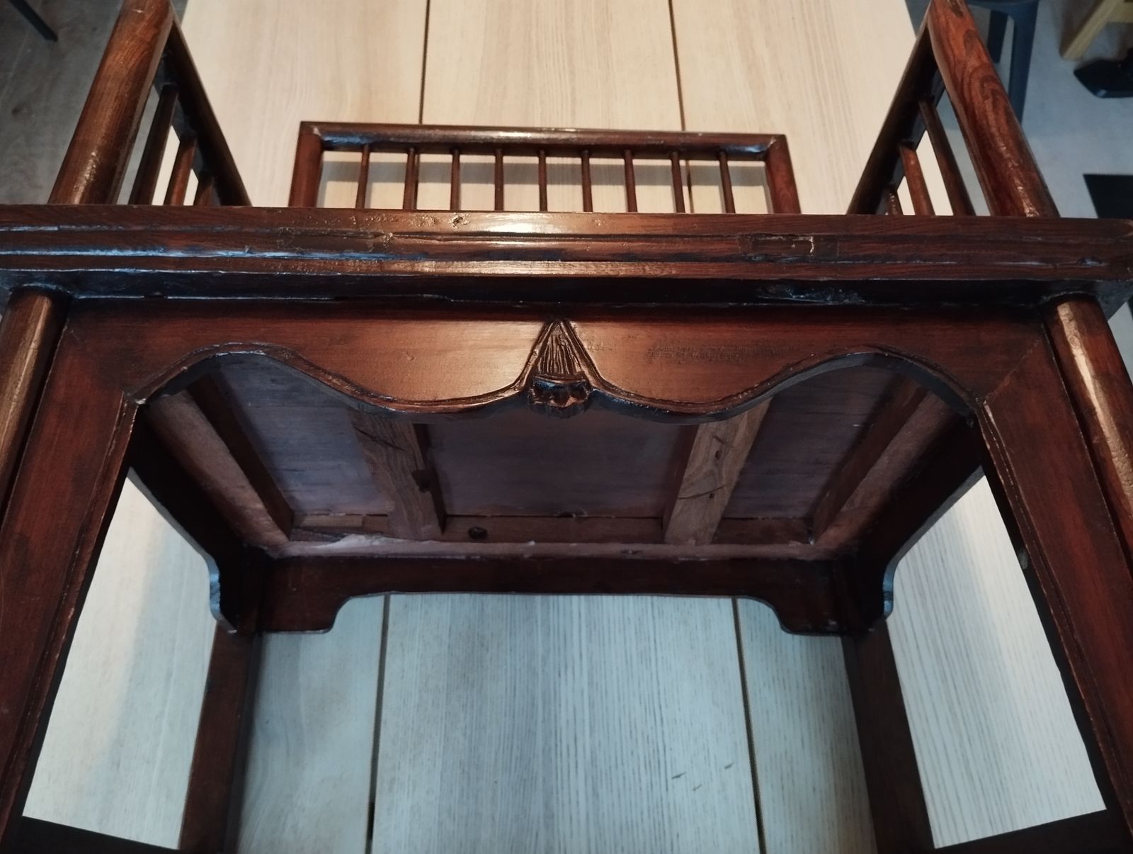 photo furniture Early 20th Century Hongmu Comb Back Armchairs