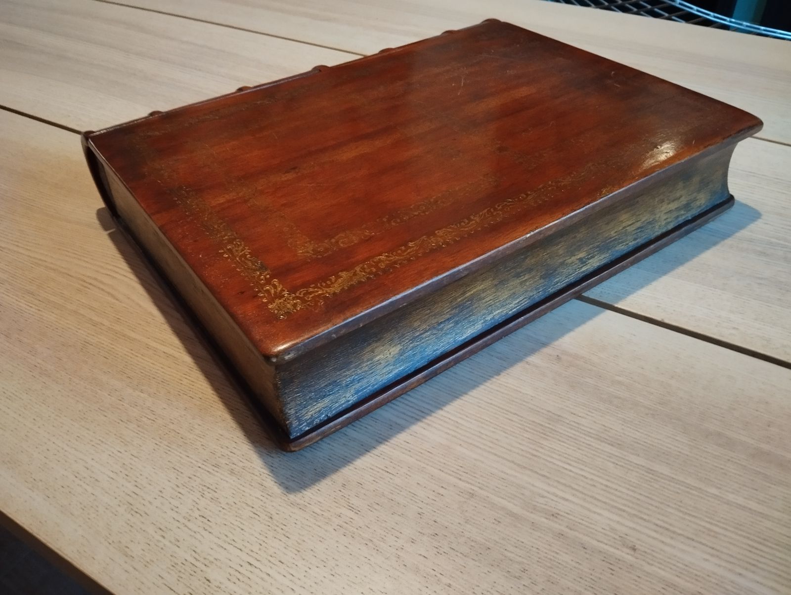 Mahogany Faux Book With Draws  "The Quiver 1882" By Maitland Smith photo vinterior