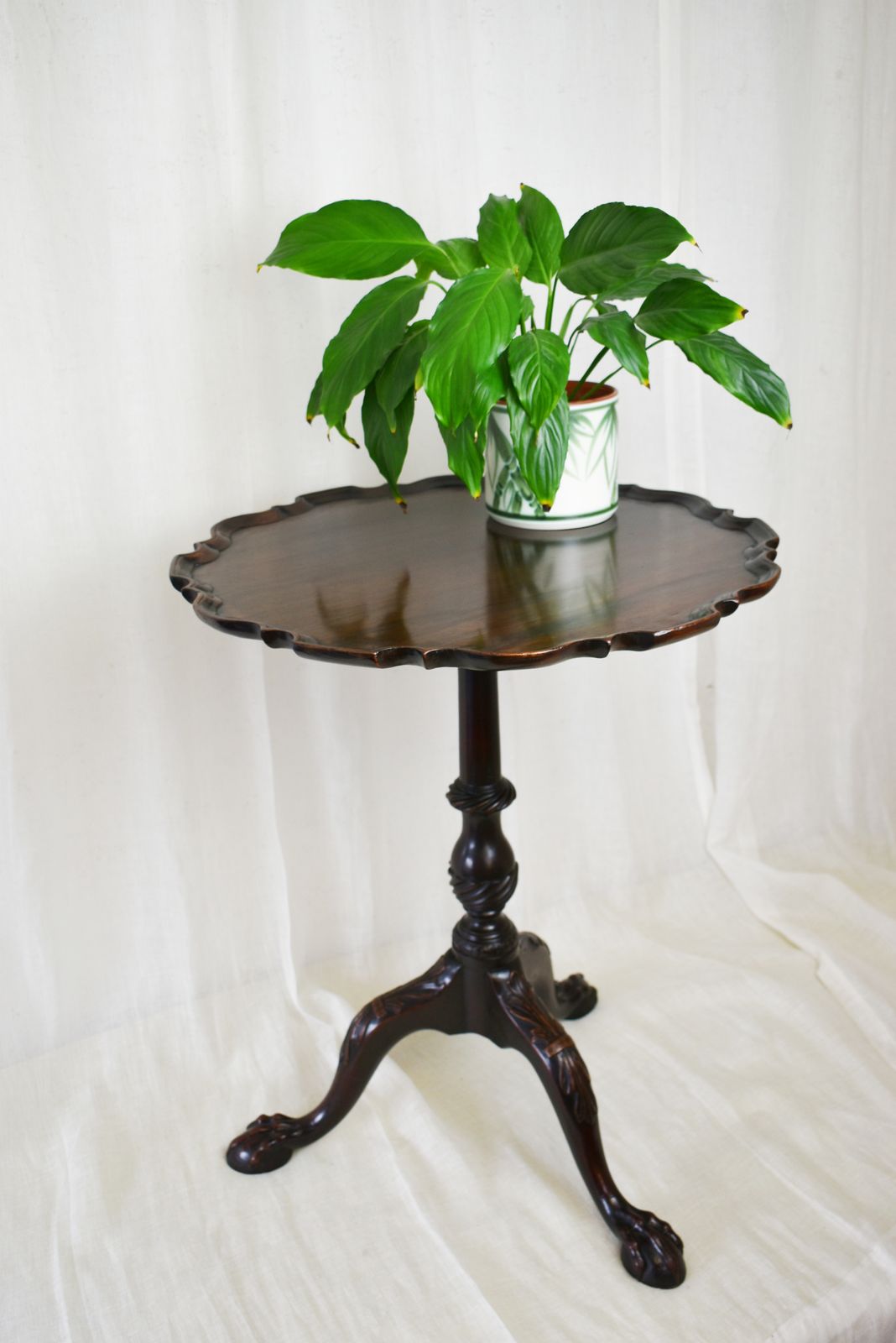 Pie Crust Tripod Table, 1800s, Mahogany