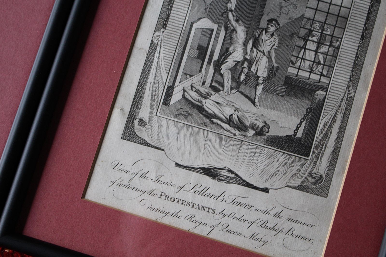 19th Century Framed Engravings From The New Book Of Martyrs By Henry Southwell photo buy
