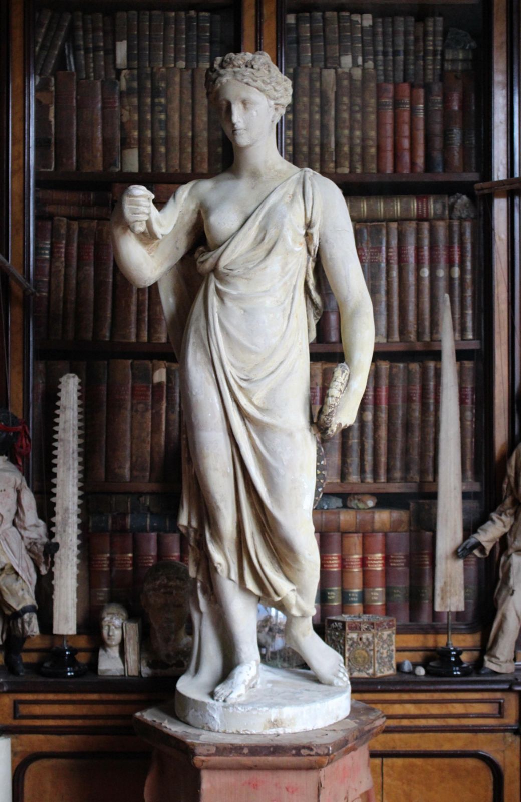 Early 19th C Classical Plaster Sculpture Flora Goddess Of Spring Humphrey Hooper photo vintage