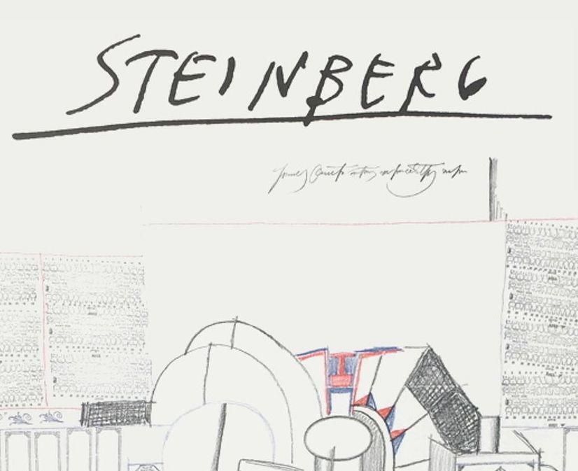 1971 Maeght Zurich Saul Steinberg Poster photo furniture