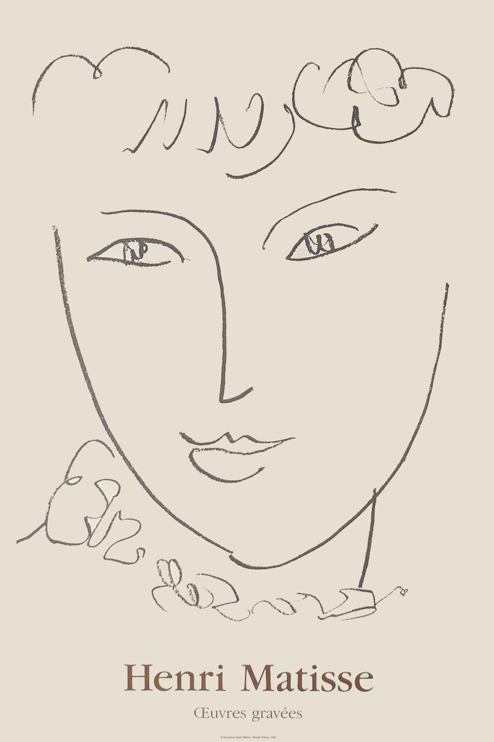 1999 Henri Matisse Oeuvres Gravées Portrait Poster photo furniture