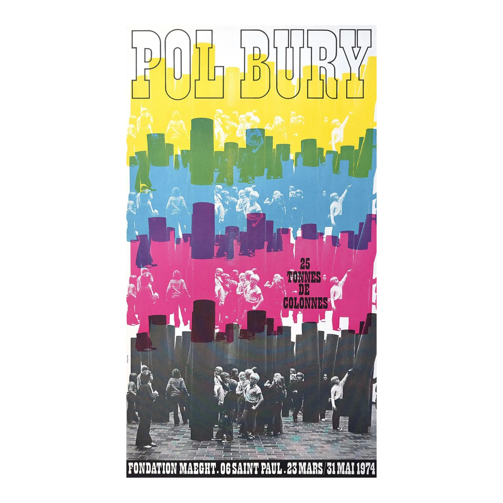 1974 Pol Bury Maeght Fondation Exhibition Poster