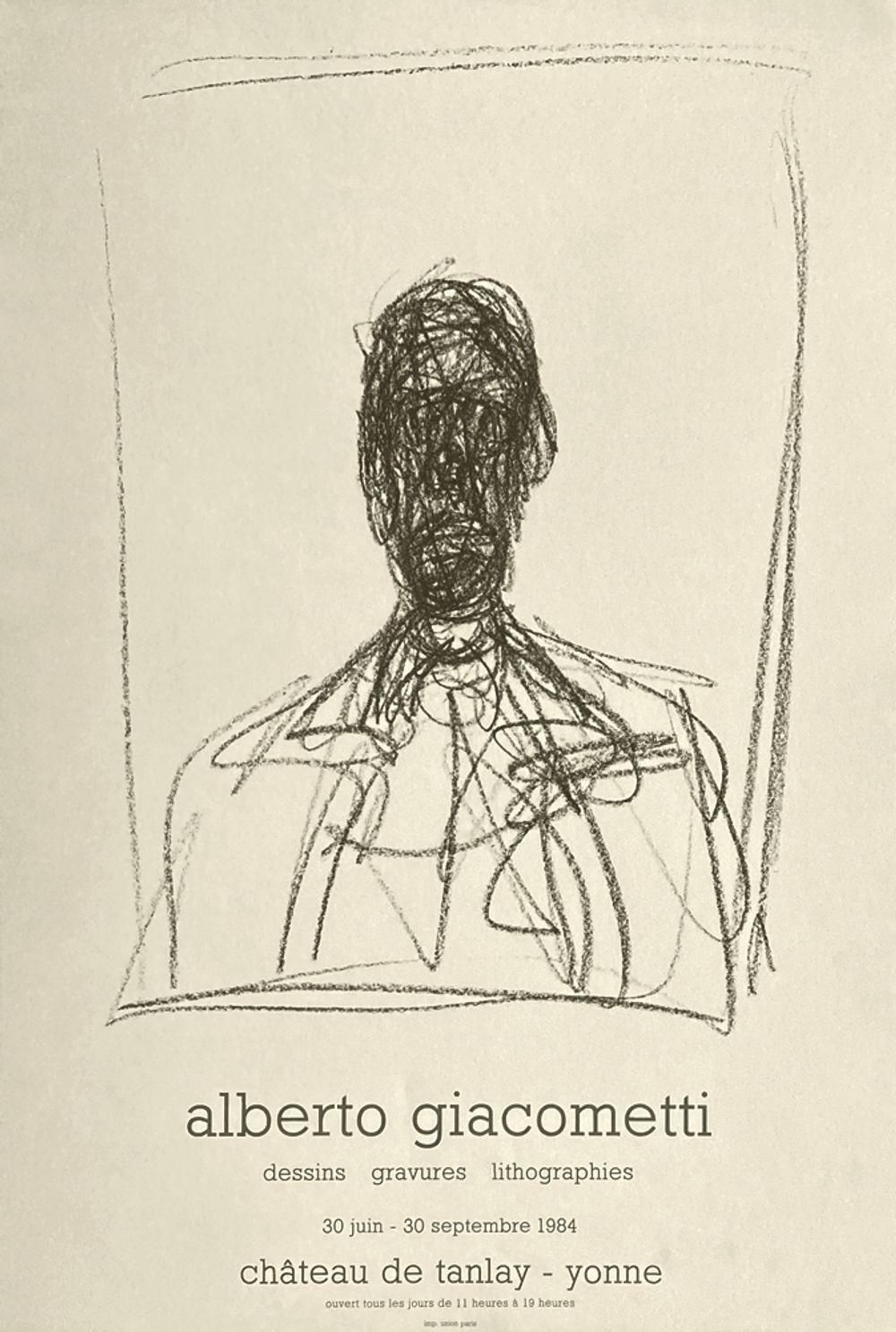 1984 Alberto Giacometti Château De Tanlay Poster