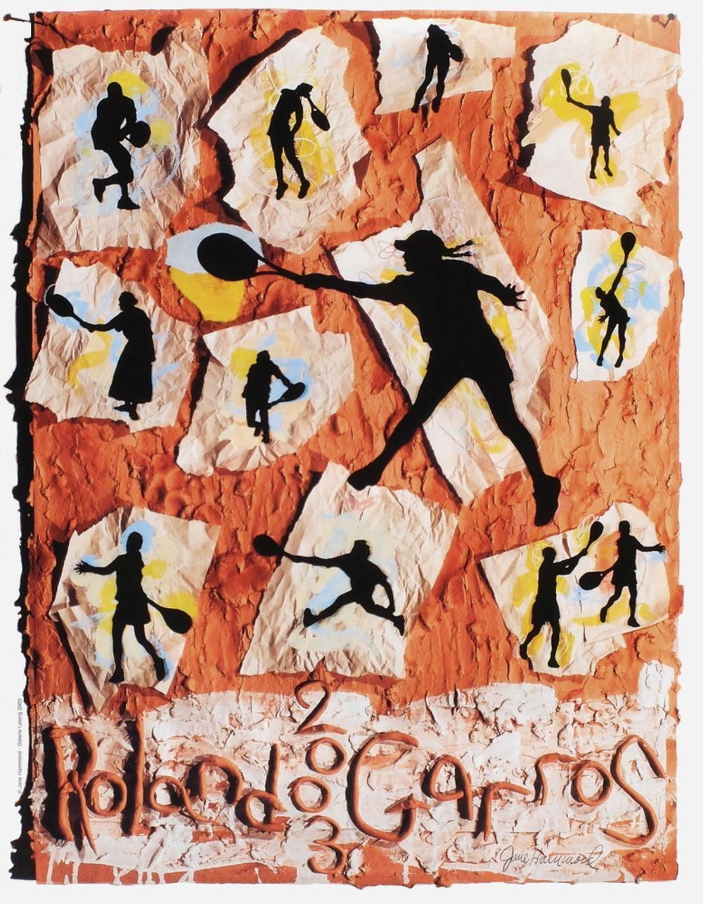 2003 Jane Hammond Roland Garros Poster photo for sale