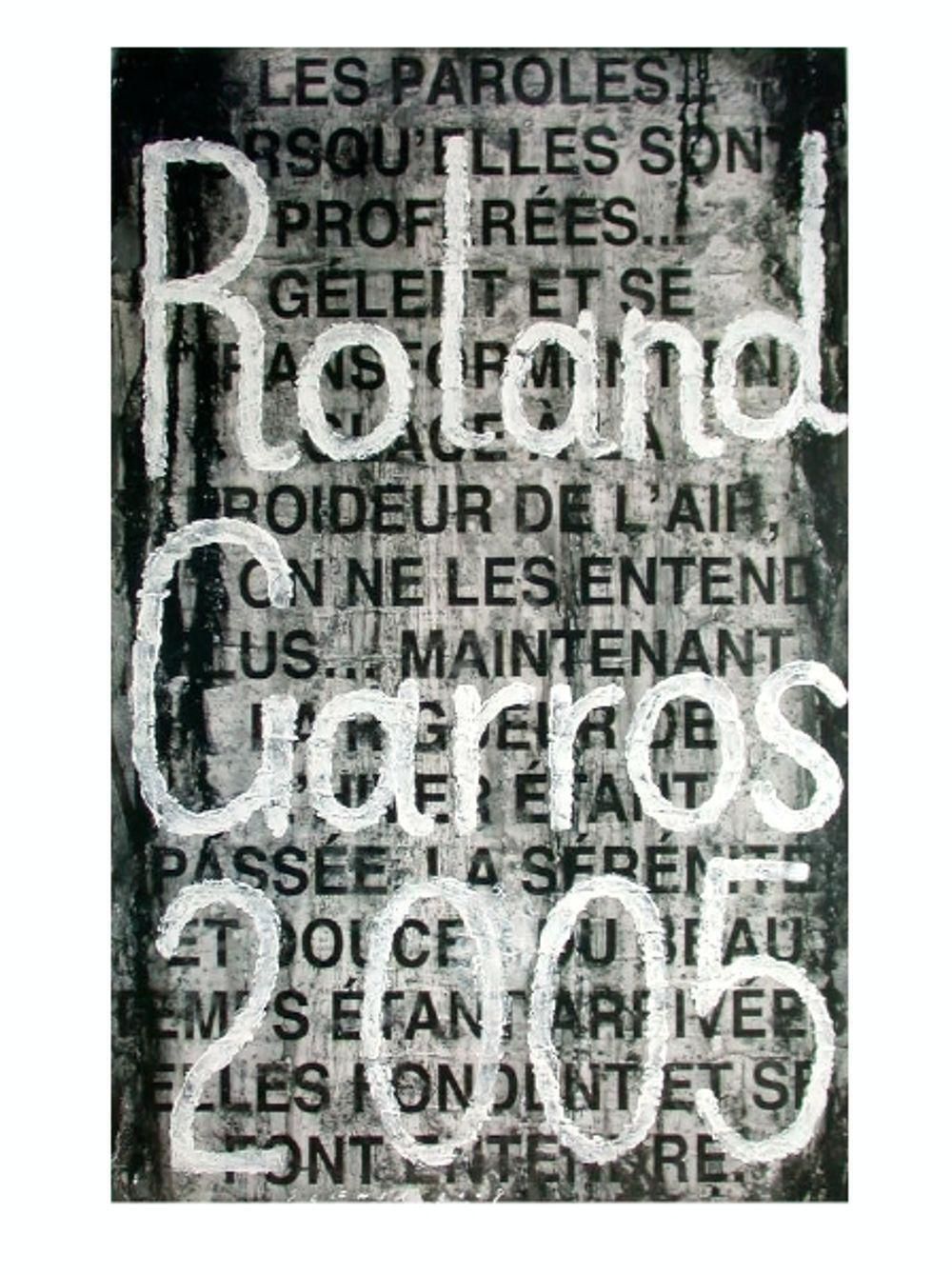 2005 Jaume Plensa Roland Garros Poster photo furniture