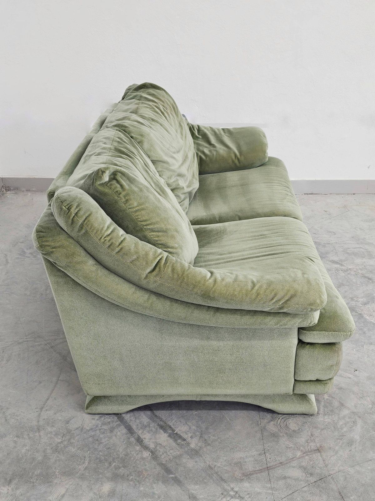 Postmodern Mint Green Sofa In Style Of Vico Magistretti // Made In Italy In 1980s photo Furniture