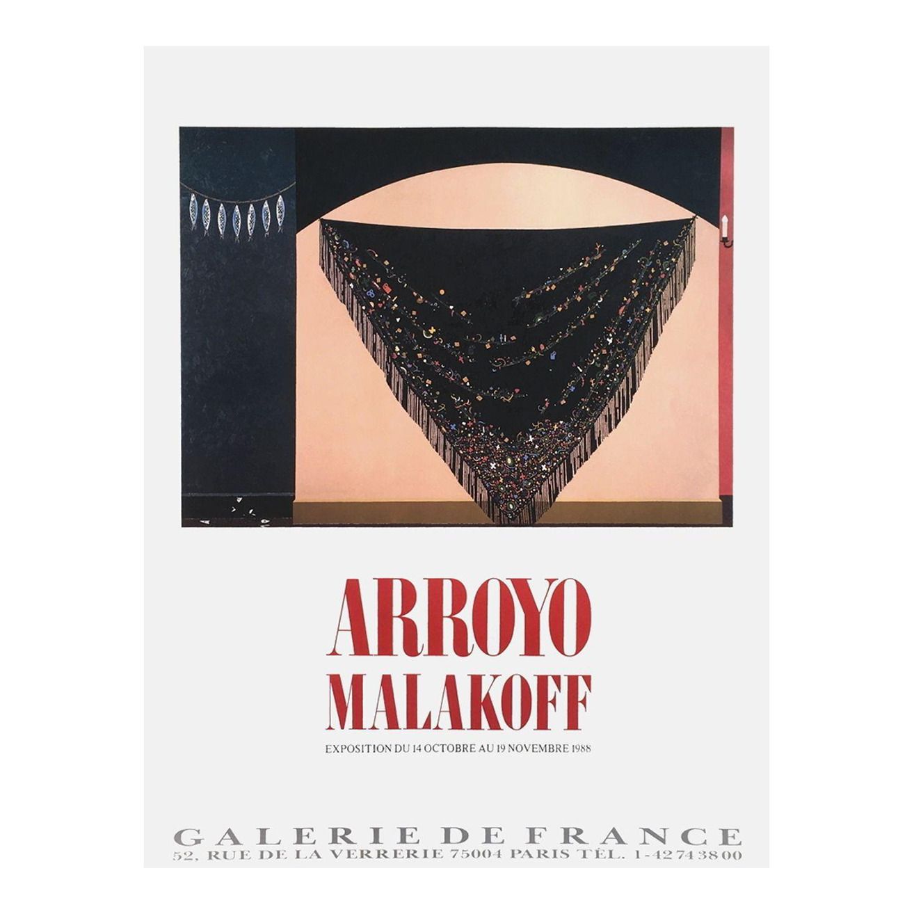 1988 Eduardo Arroyo Galerie De France Poster
