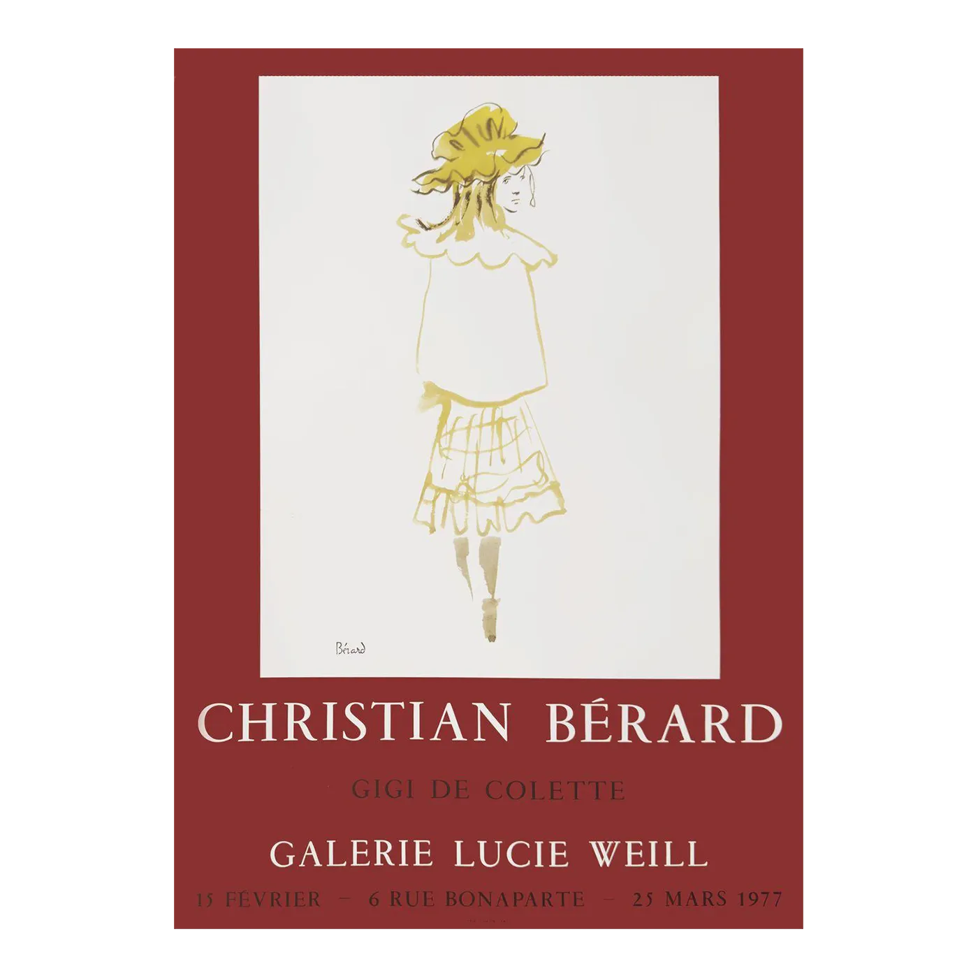 1977 Christian Berard Lucie Weill Gallery   Gigi De Colette Poster