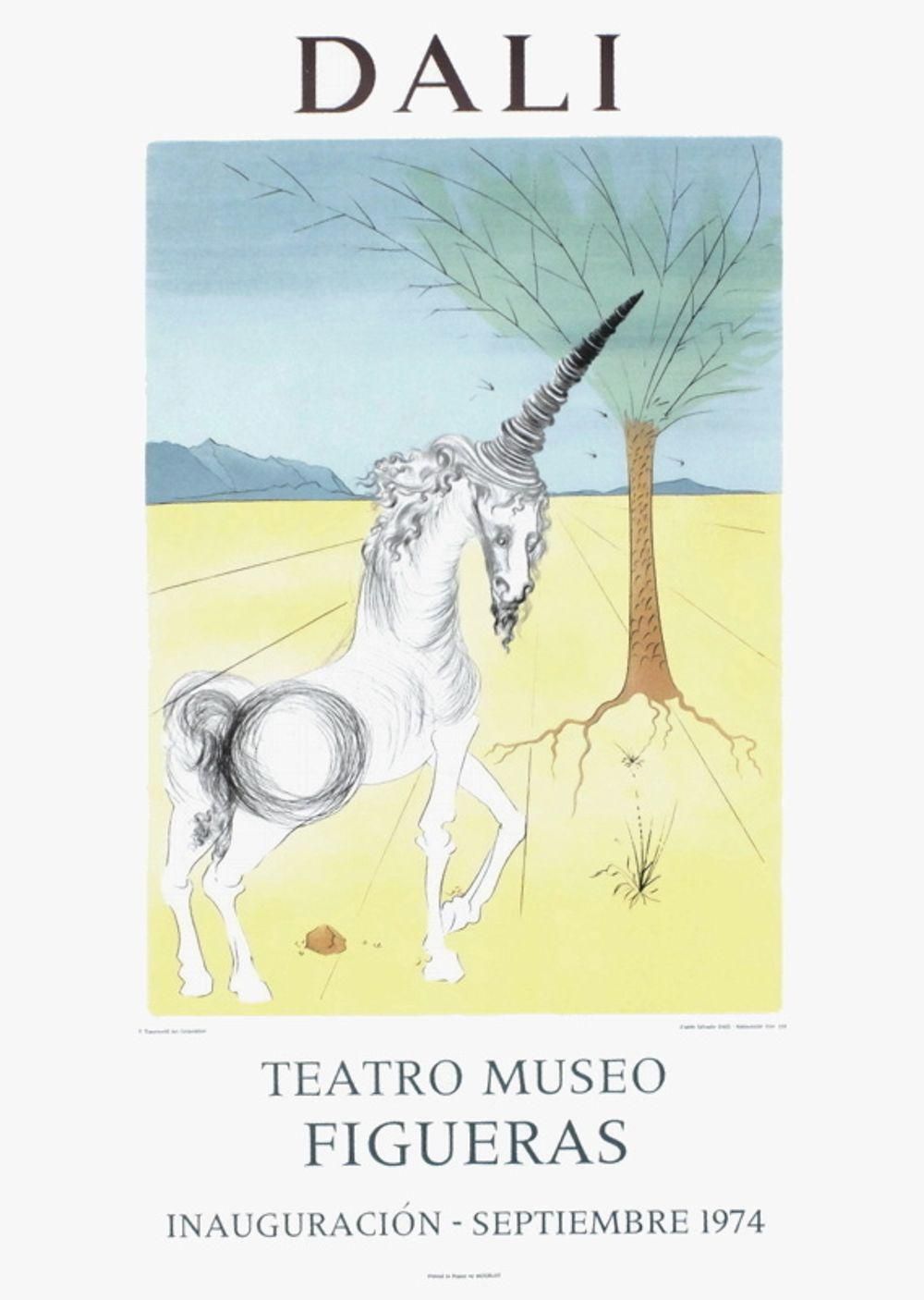 1970s Salvador Dali, Figueras Inauguracion Poster photo for sale