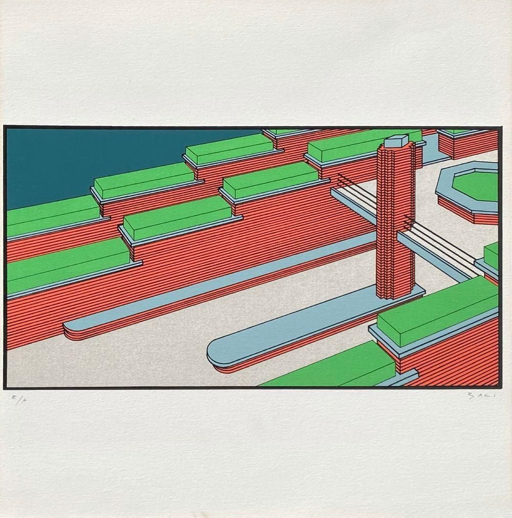 1981 Alberto Bali Periphery Screenprint photo furniture