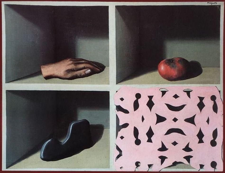 1986 René Magritte (After) Surrealism In Belgium Poster photo furniture
