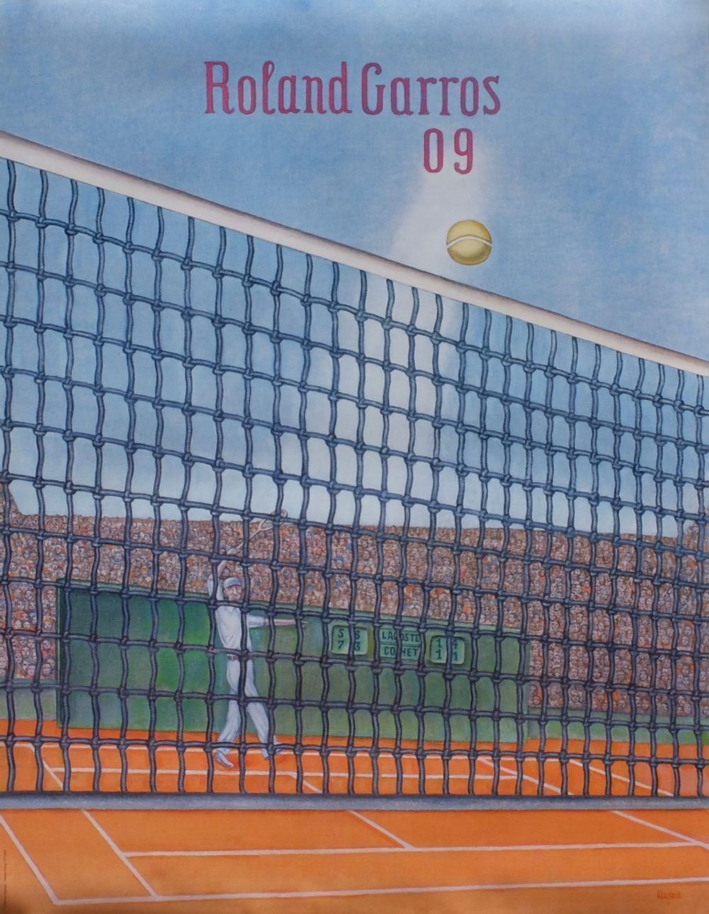 2009 Konrad Klapheck Roland Garros Poster photo furniture