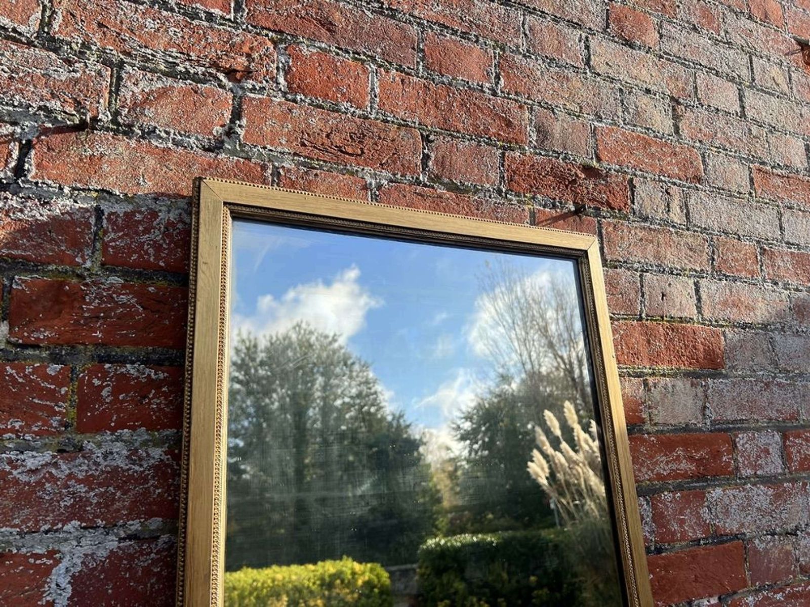 A Delightful Large Antique French 19th C Gilt Bistro Mirror. photo 1295.0