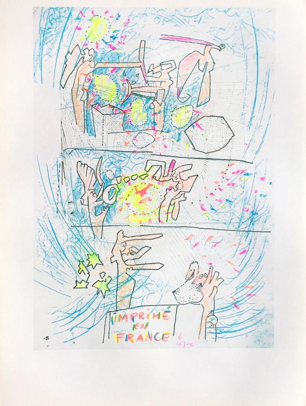 1980s Roberto Matta Imprimé En France Screenprint Poster