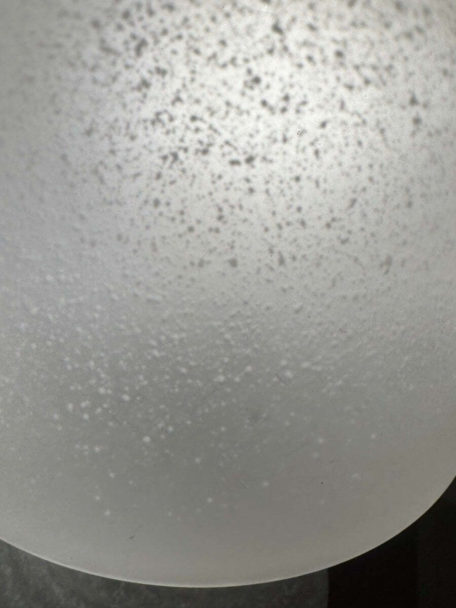 395.0 Pair Of 1980s Hb Glass Holland Mushroom Speckled Glass Table Lamps photo