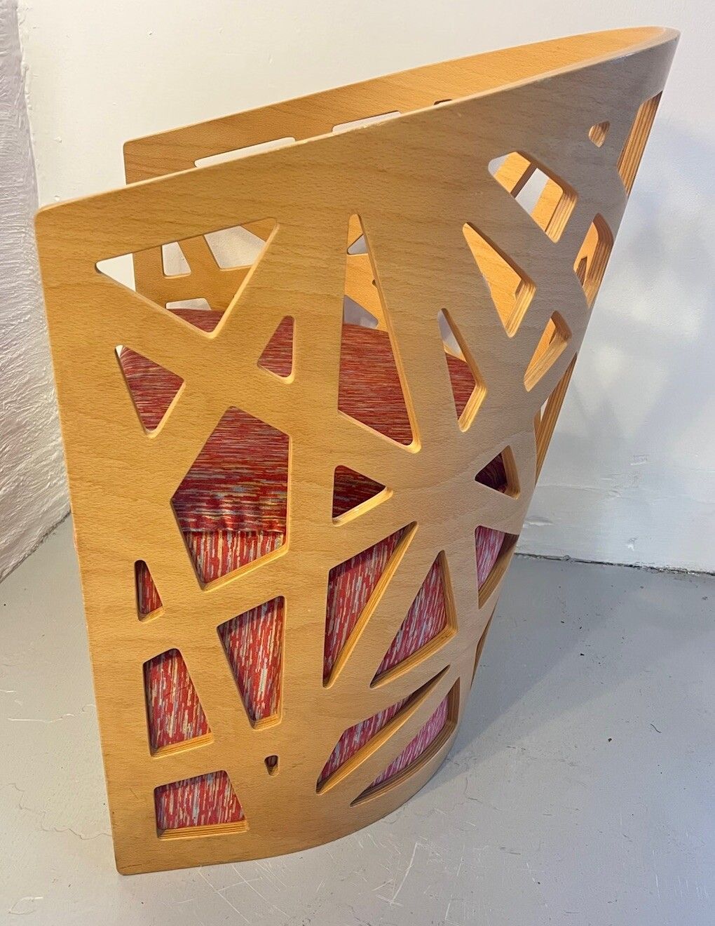 Contemporary Beech Plywood Mazy Armchair Zilio Aldo &C Designed Ronald Jeanson photo buy