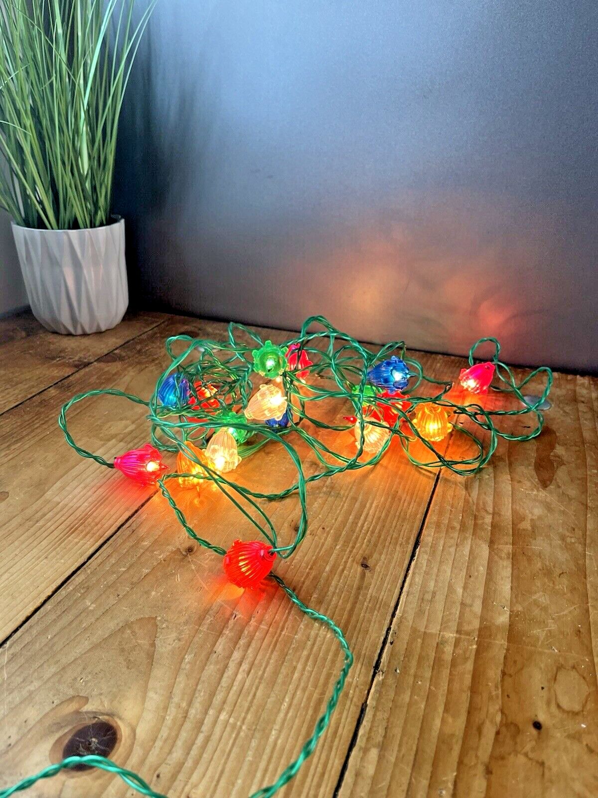 Rare Set Of 20 Vintage Pifco Treasure Fairy Lights Set 1236 70's Tree Decoration