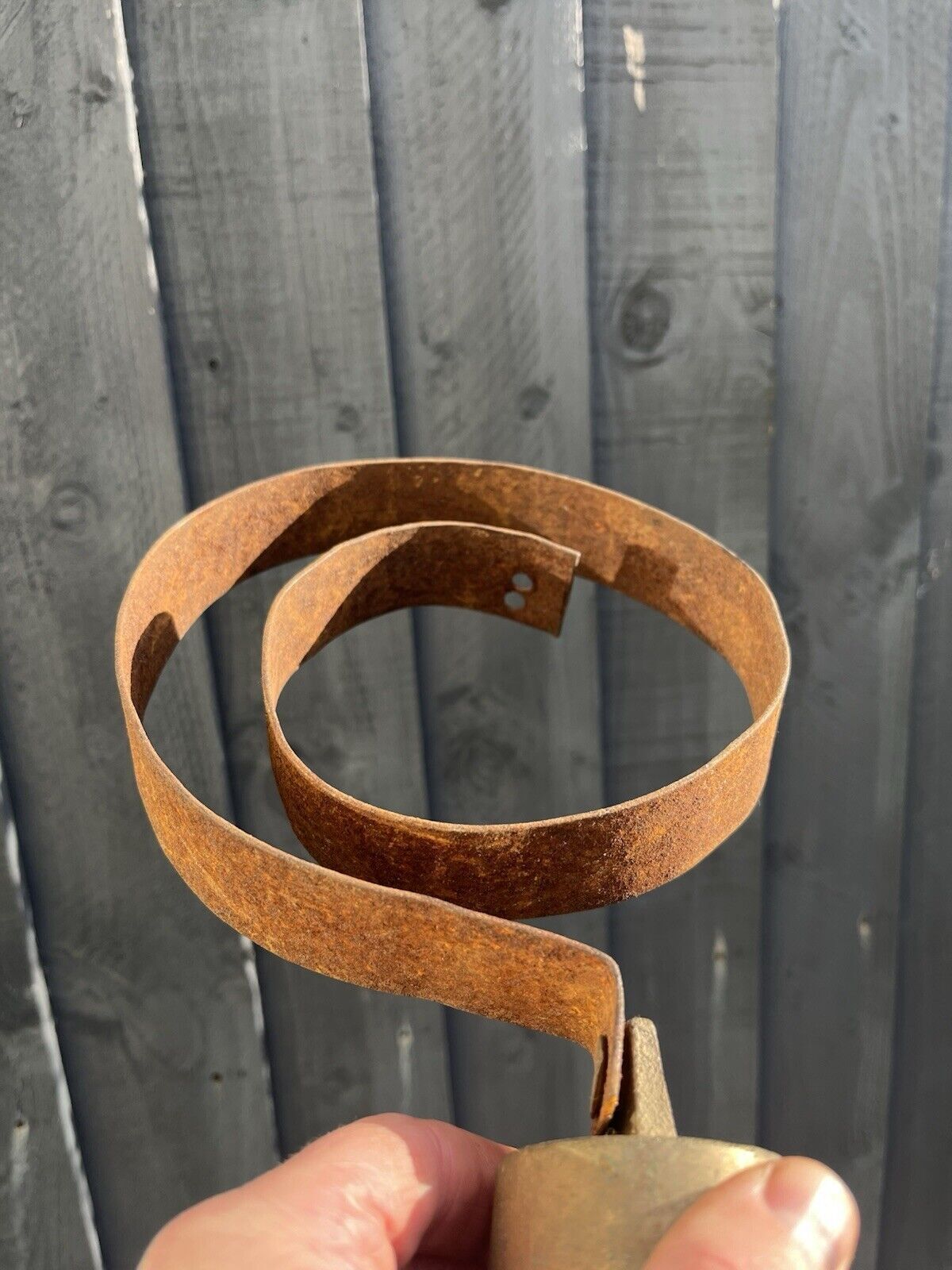 Antique Victorian Shop Keepers Brass Wrought Iron Door Service Bell Loud Ringer photo buy