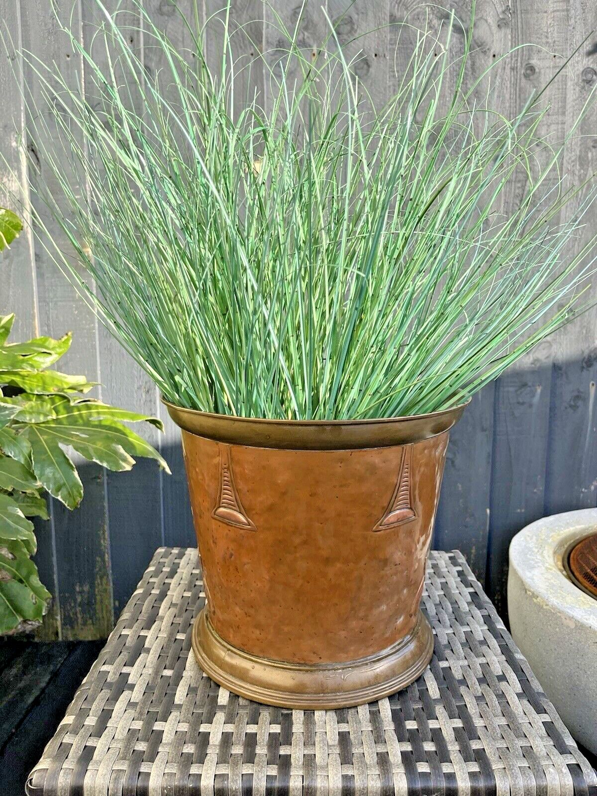 photo for sale Antique German Jugendstil Carl Deffner Copper Champagne Ice Bucket Jardiniere