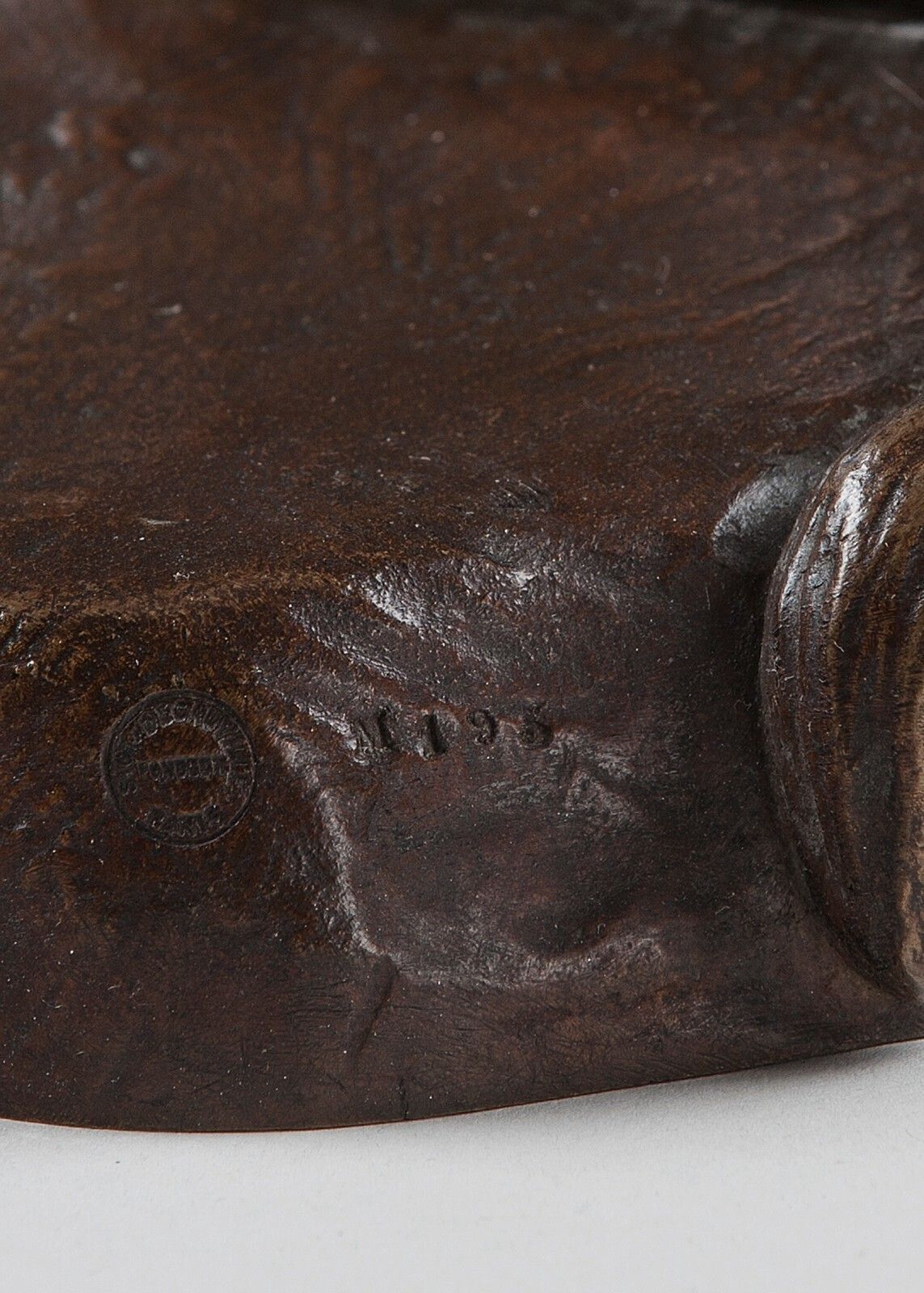 French Bronze Sculpture Depicting A Lion, Lioness photo vinterior