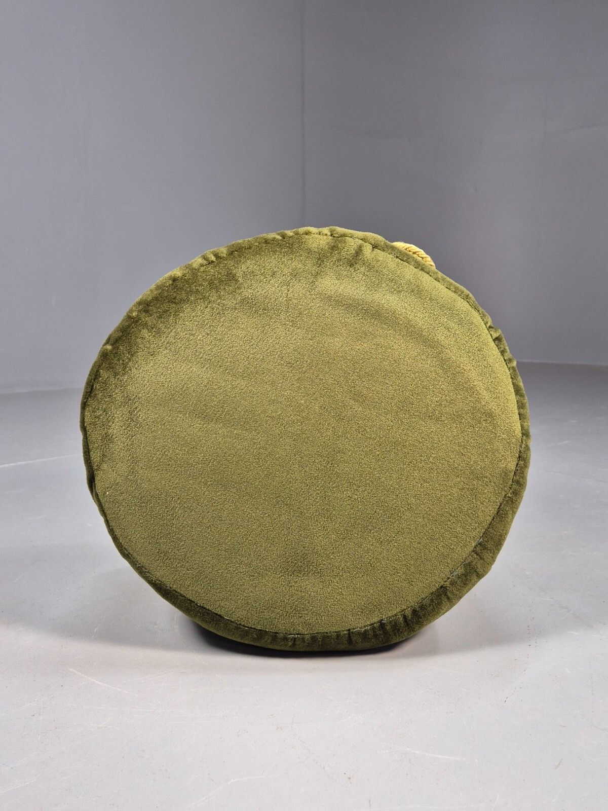 Vintage Footstool Green Velour Floral 1970s Kitsch Eb8651 Mfoo photo buy