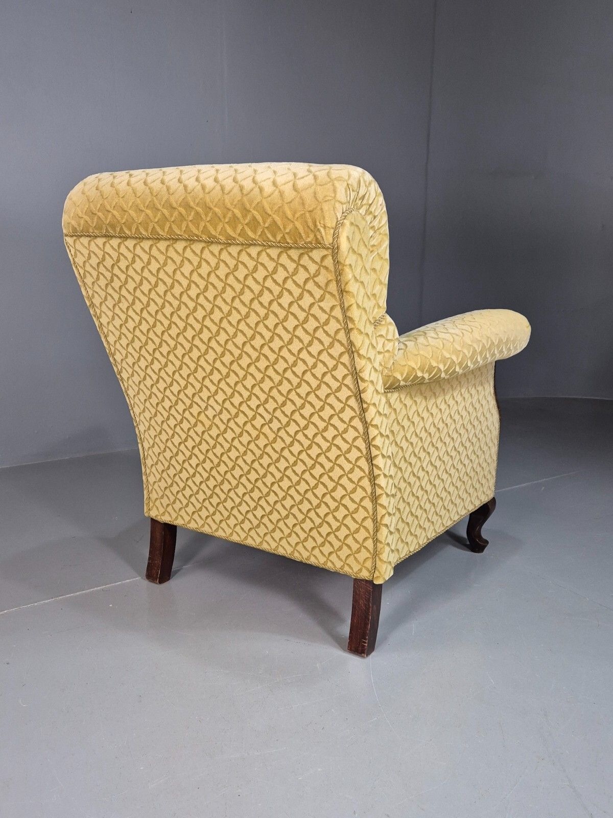 photo furniture Vintage Danish Lounge Chair Gold Moquette Art Deco 1930s Antique Eb8223 Vclo