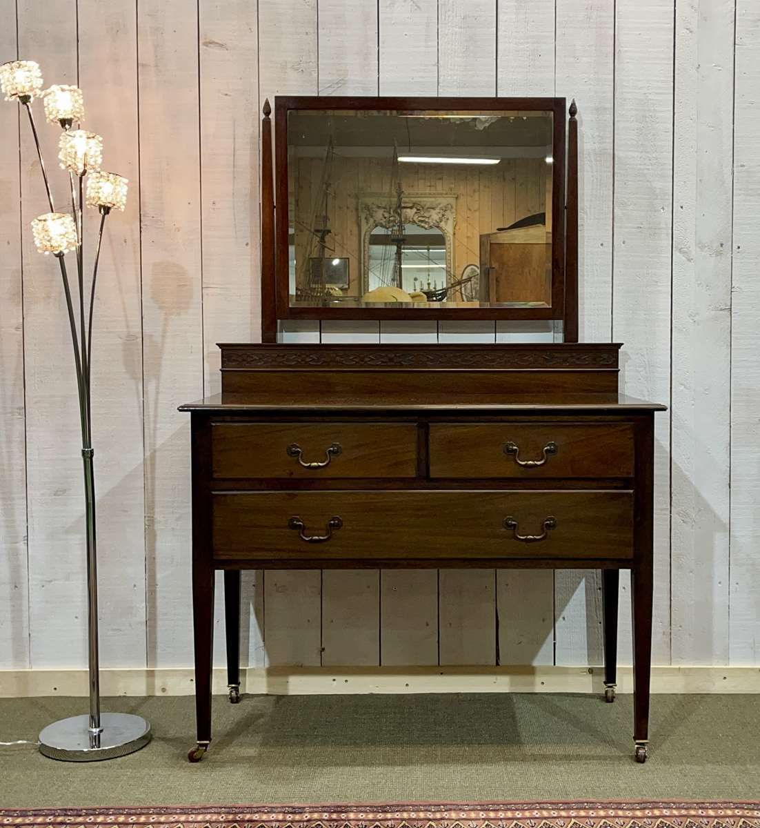 English Mahogany Dressing Table Early 20th Century photo furniture