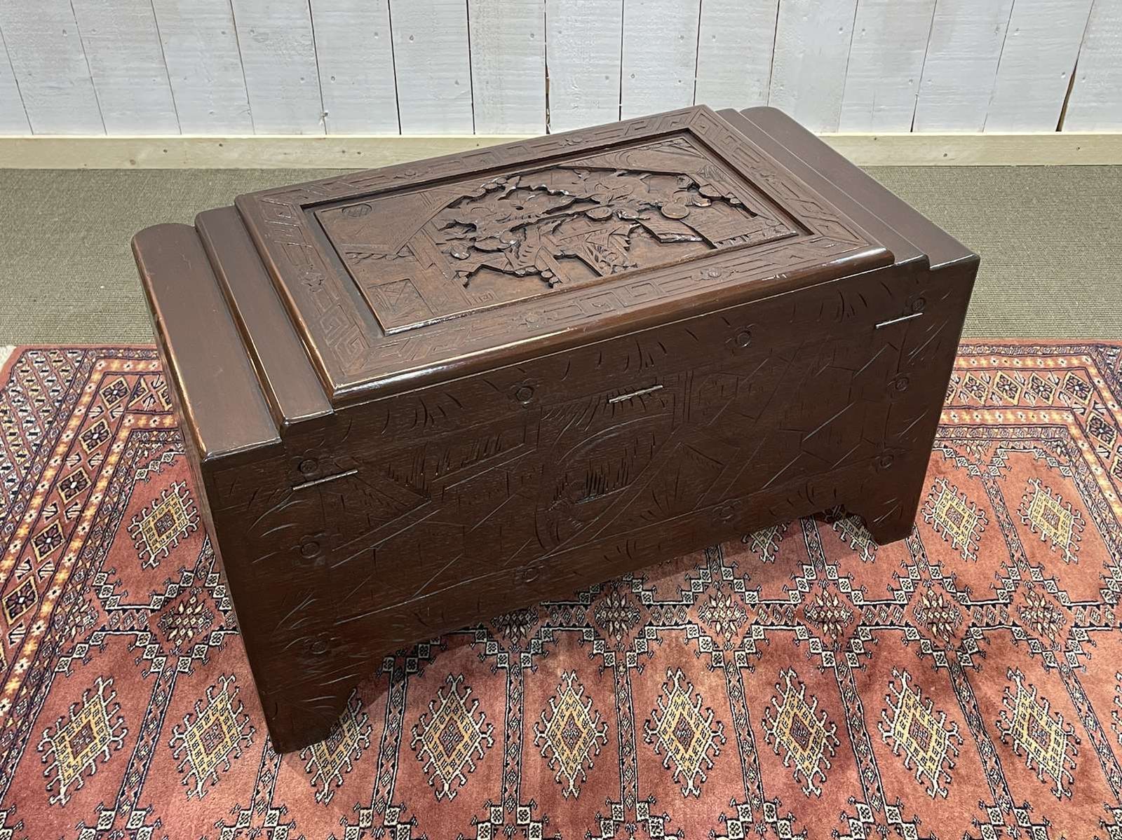 photo buy 20th Century Asian Teak And Camphor Wood Chest