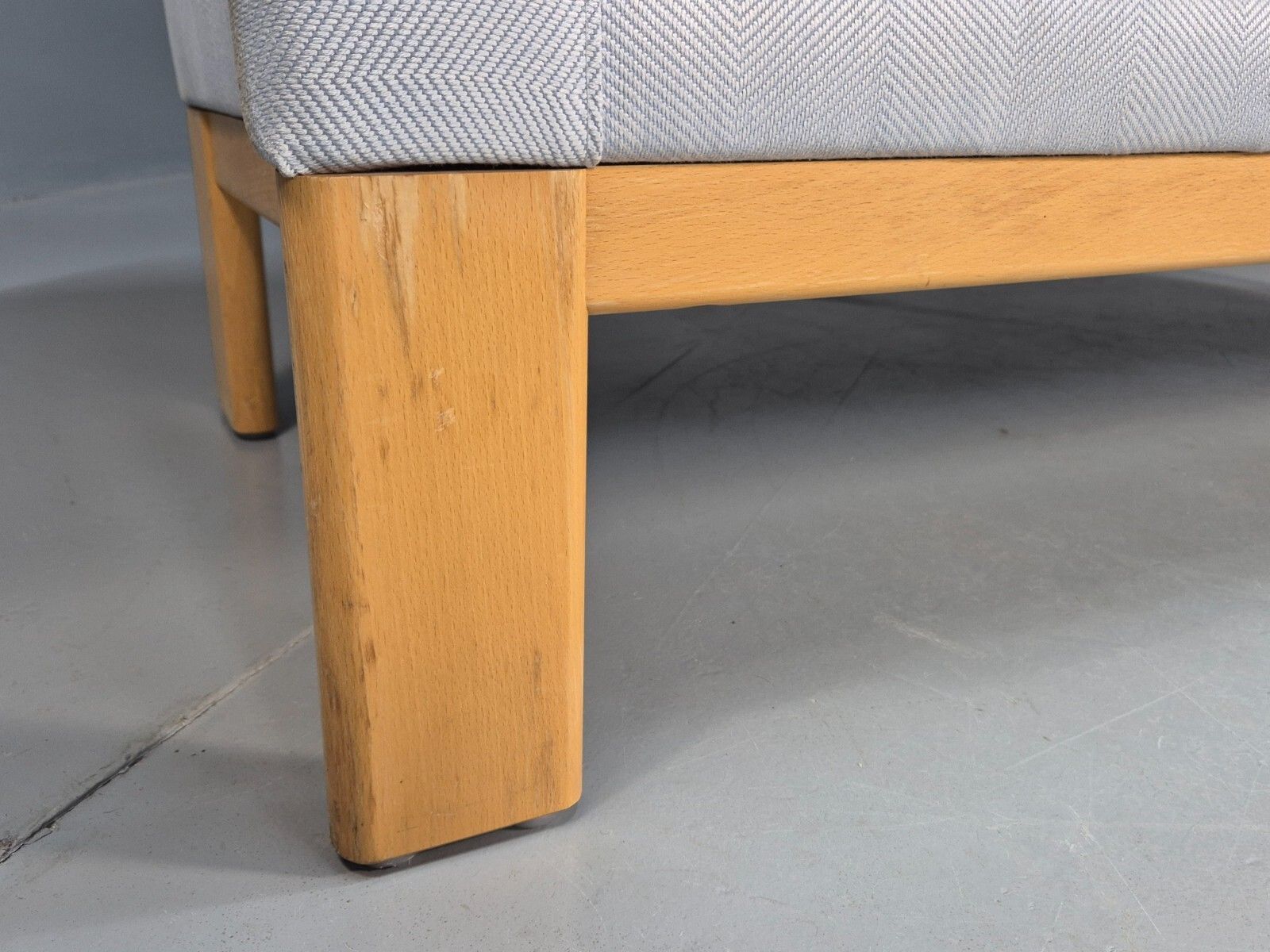 Vintage Swedish 2 Seat Sofa Blue Wool Mid Century Retro 1970s Eb7669 M2ss photo buy