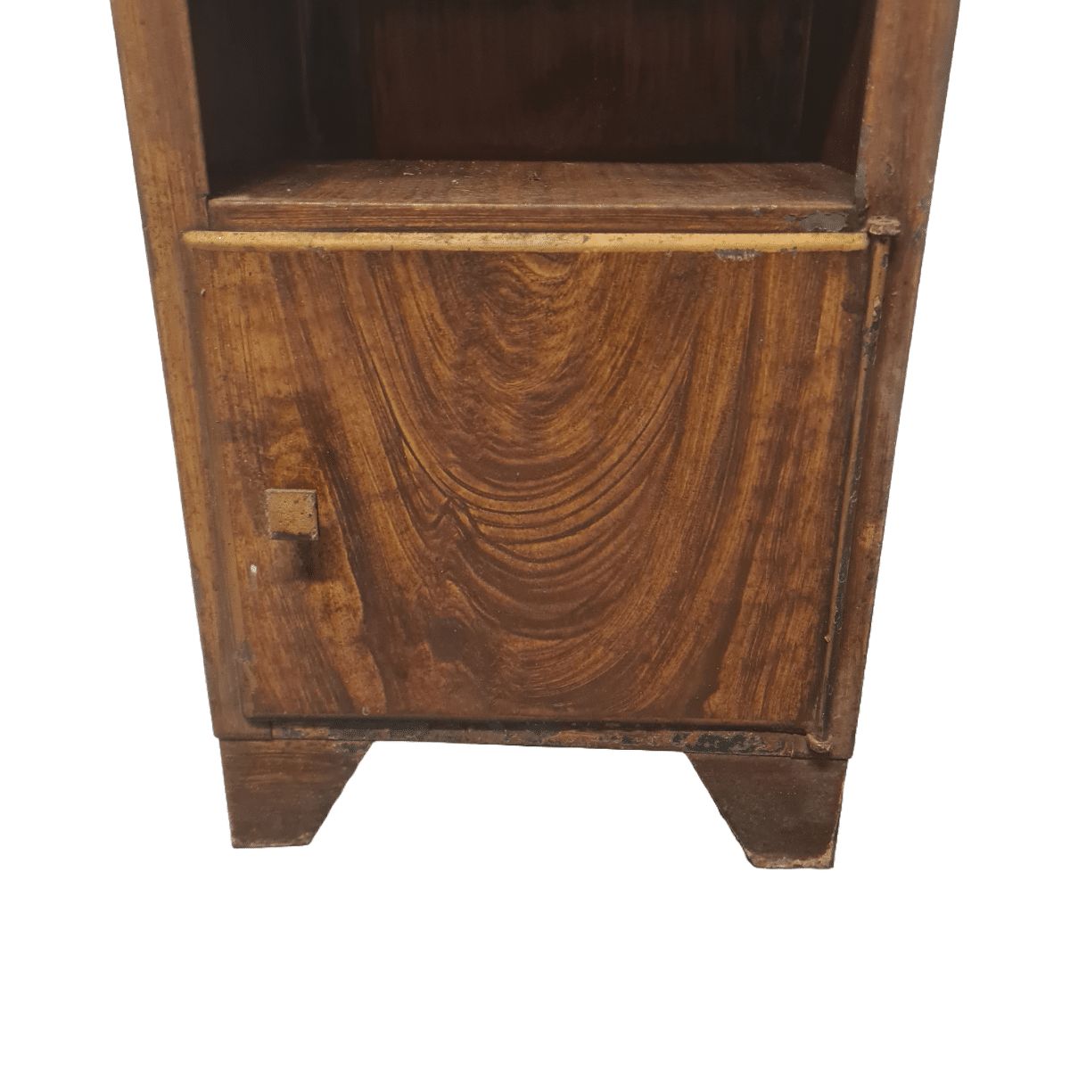 French Faux Bois Metal Cabinet, Early 1900s photo vinterior