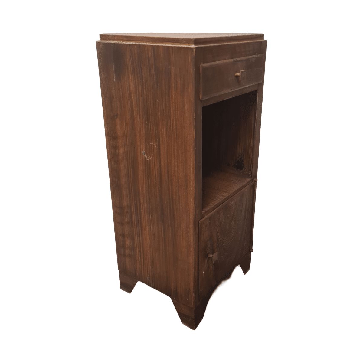French Faux Bois Metal Cabinet, Early 1900s photo buy