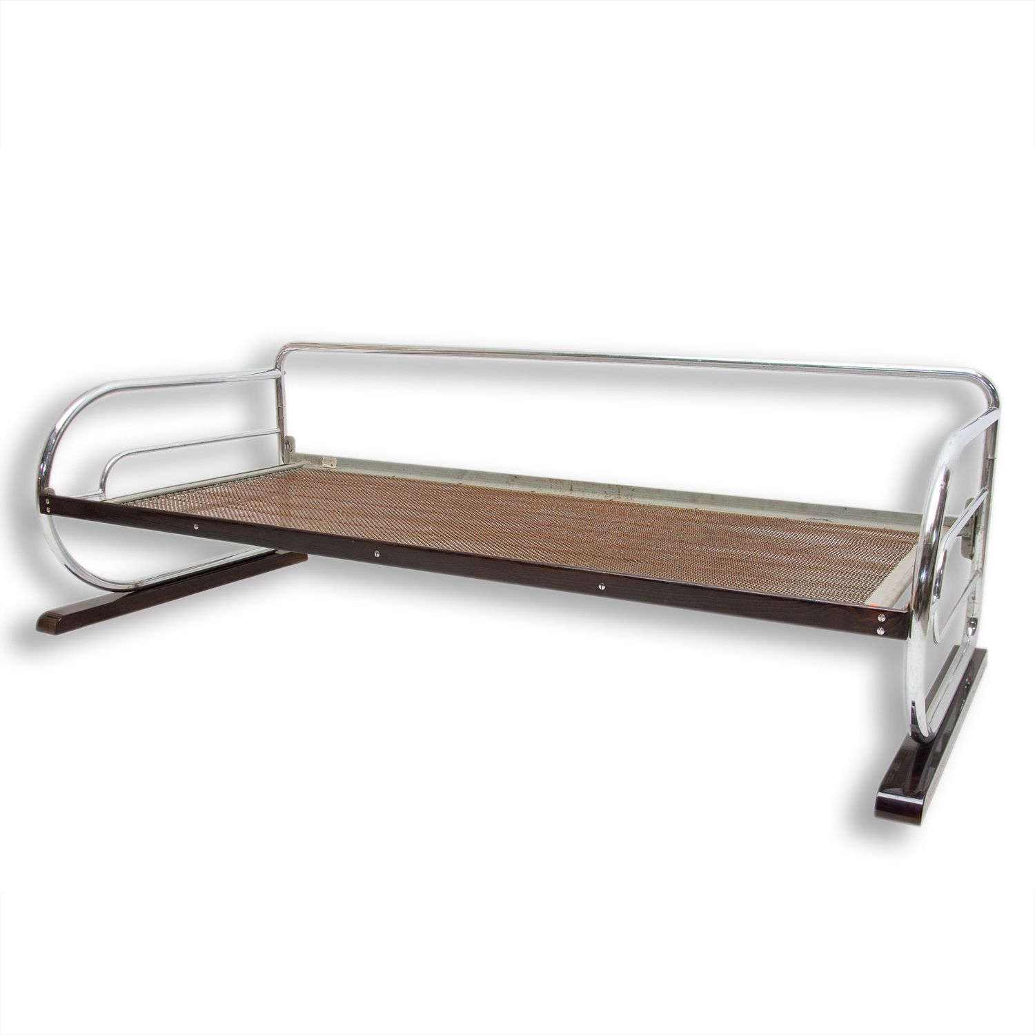 Chromen Bauhaus Sofa Van Hynek Gottwald, Bohemen, Jaren 1930