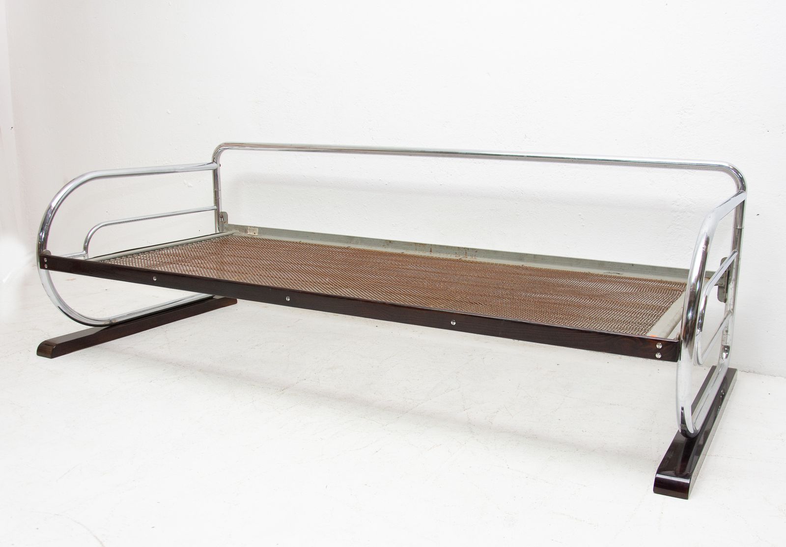 Chromen Bauhaus Sofa Van Hynek Gottwald, Bohemen, Jaren 1930 photo 1044.0
