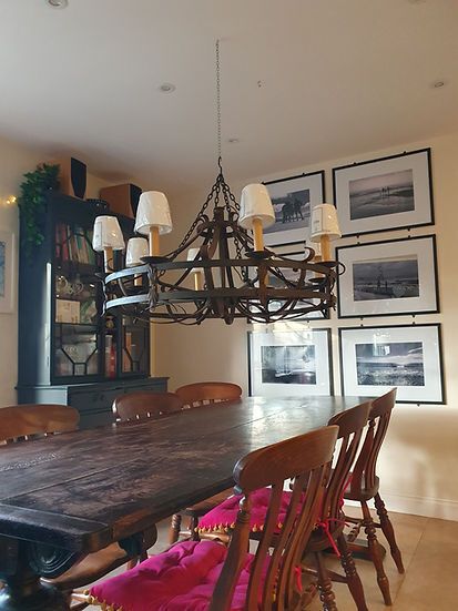 1 M Wide Large Steel Chandelier Mid 20th Century