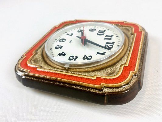German Ceramic Kitchen Wall Clock, 1960s photo furniture