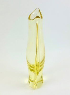 Home Decor Art Glass Vase By Miloslav Klinger For železný Brod, 1960s photo