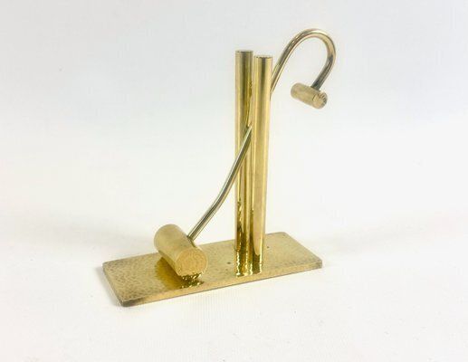 Mid Century Counterweight Paperweight In Brass, 1970s