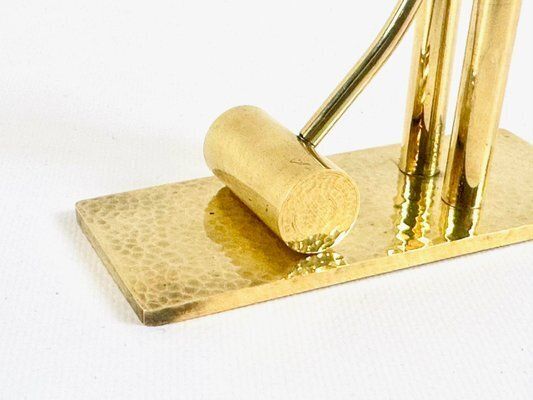 Mid Century Counterweight Paperweight In Brass, 1970s photo 229.0