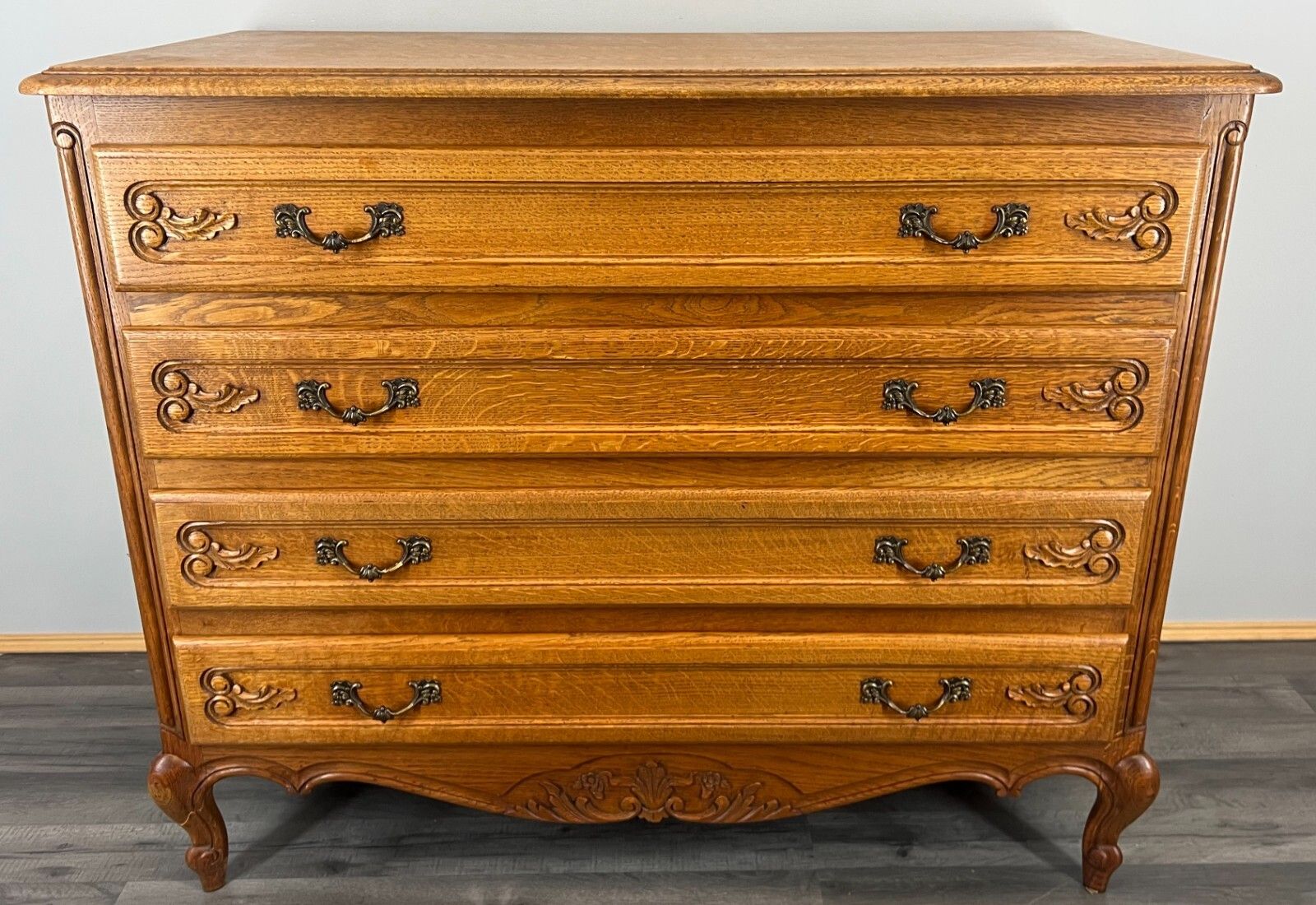 Vintage French Louis XIV Chest Of Drawers / Sideboard / Cabinet( Lot 3555) photo for sale