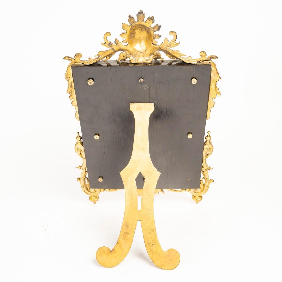 Napoleon III Period Table Mirror In Chased And Gilt Bronze On Wood. photo 2730.0